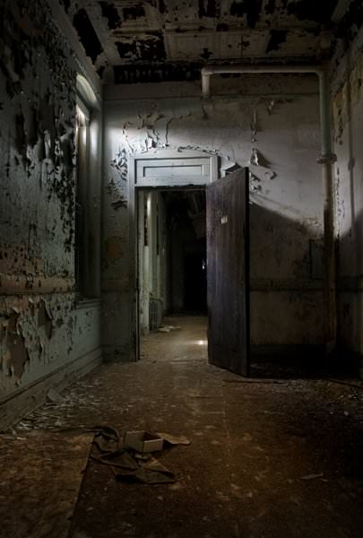 Ward Door - Photo of the Abandoned Riverside State Hospital