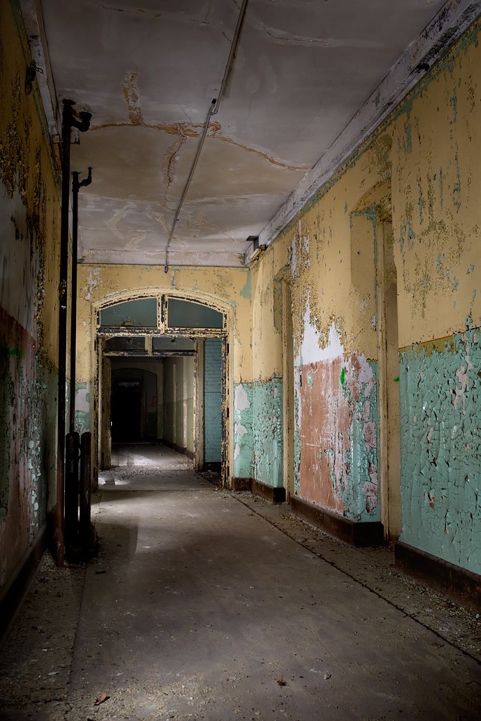 Sunny Side Up - Photo of the Abandoned Worcester State Hospital